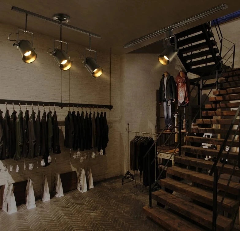 plafonnier style industriel