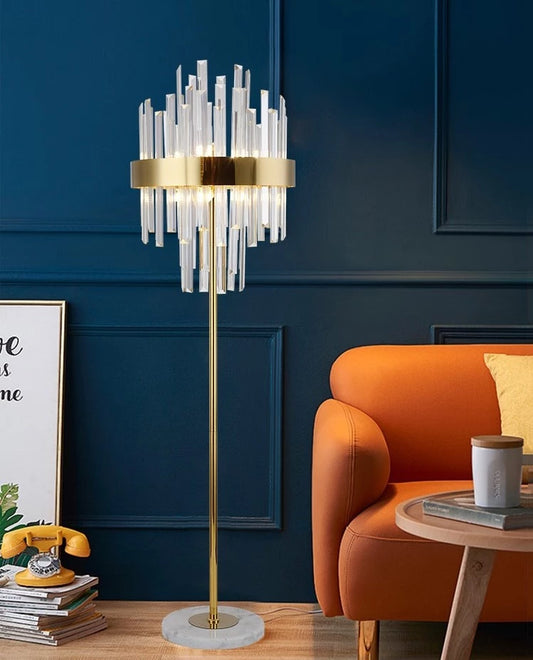 lampadaire cristal